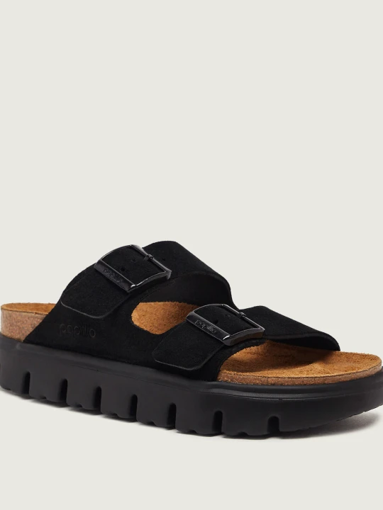 Zdjęcie produktu Birkenstock Klapki Arizona Chunky LEVE | Birkenstock x Papillio | narrow fit | zamsz czarny