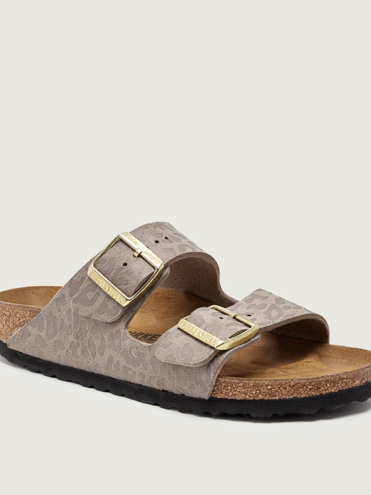 Zdjęcie produktu Birkenstock Klapki Arizona Leo | narrow fit | zamsz szary