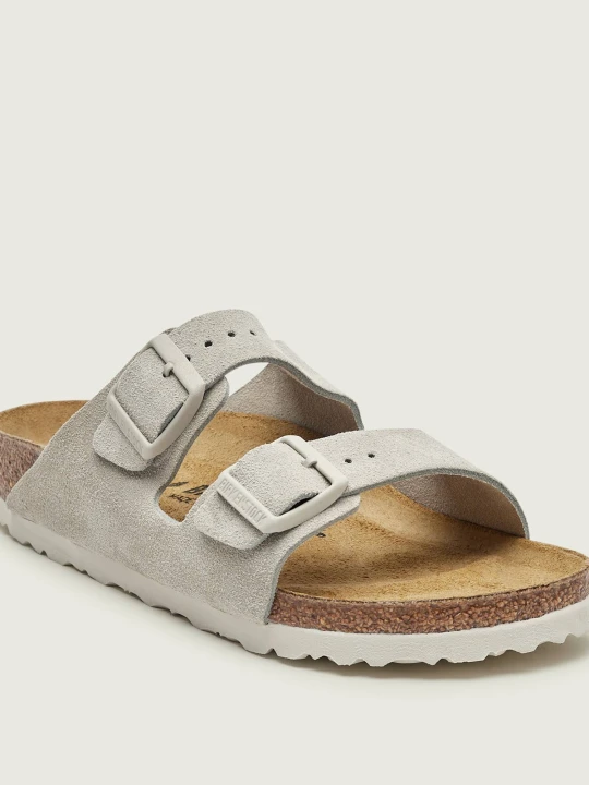 Zdjęcie produktu Birkenstock Klapki Arizona LEVE | narrow fit | zamsz szary