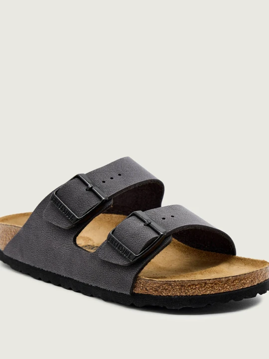 Zdjęcie produktu Birkenstock Klapki Arizona | narrow fit | z dodatkiem skóry grafitowy