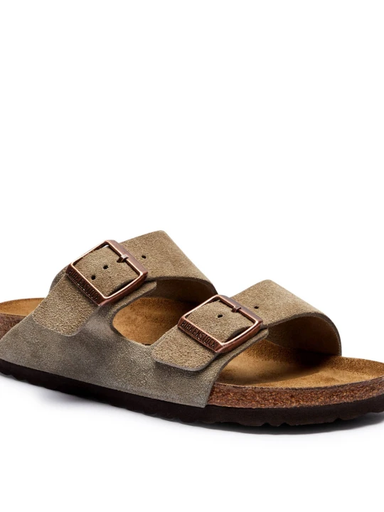 Zdjęcie produktu Birkenstock Klapki Arizona | narrow fit | zamsz szary