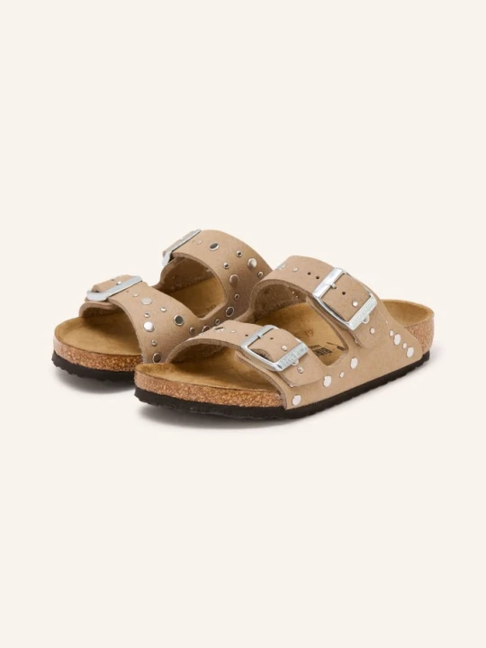 Zdjęcie produktu Birkenstock Klapki Arizona Rivet Border Z Nitami beige