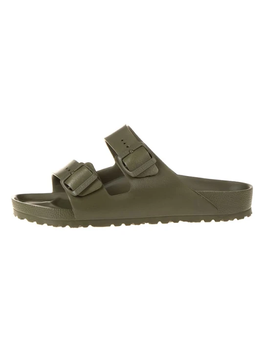 Zdjęcie produktu Birkenstock Klapki "Arizona" w kolorze khaki rozmiar: 42