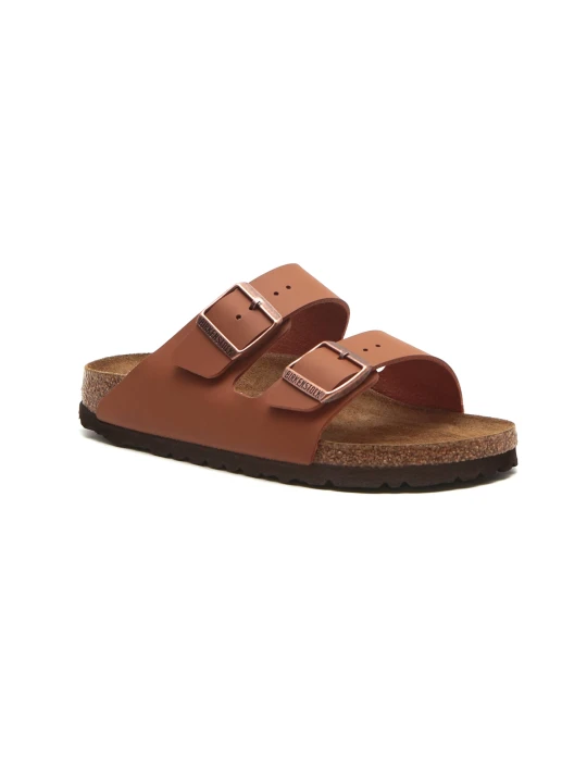Zdjęcie produktu Birkenstock Klapki Arizona | z dodatkiem skóry | narrow fit brązowy