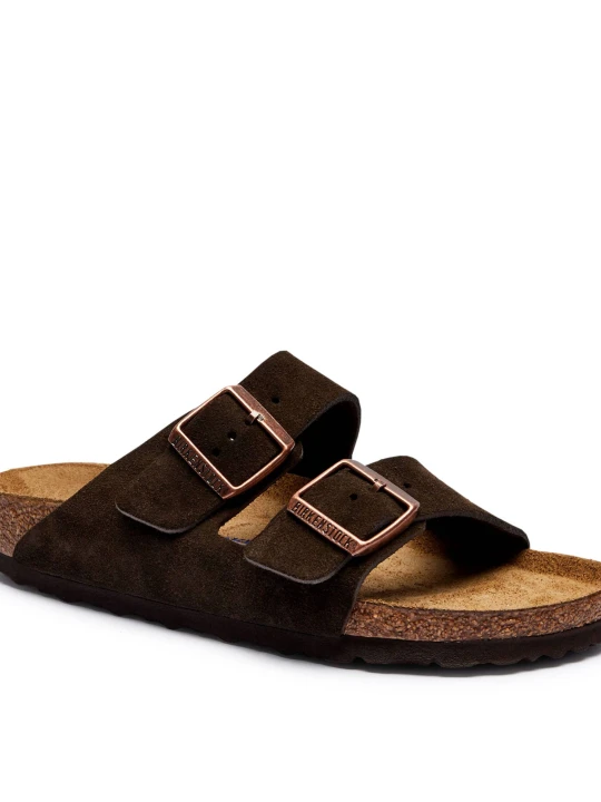 Zdjęcie produktu Birkenstock Klapki Arizona | zamsz | narrow fit brązowy