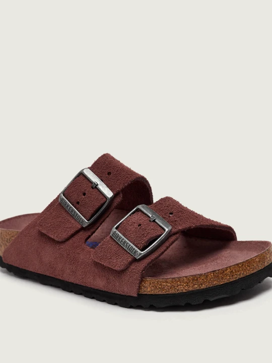 Zdjęcie produktu Birkenstock Klapki Arizona | zamsz | narrow fit bordowy