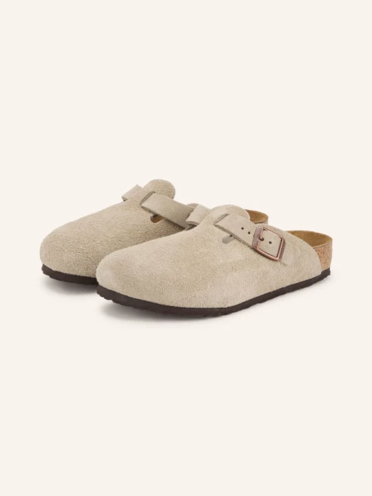 Zdjęcie produktu Birkenstock Klapki Boston Kids Leve Taupe Z Zamkiem I Zamkiem beige