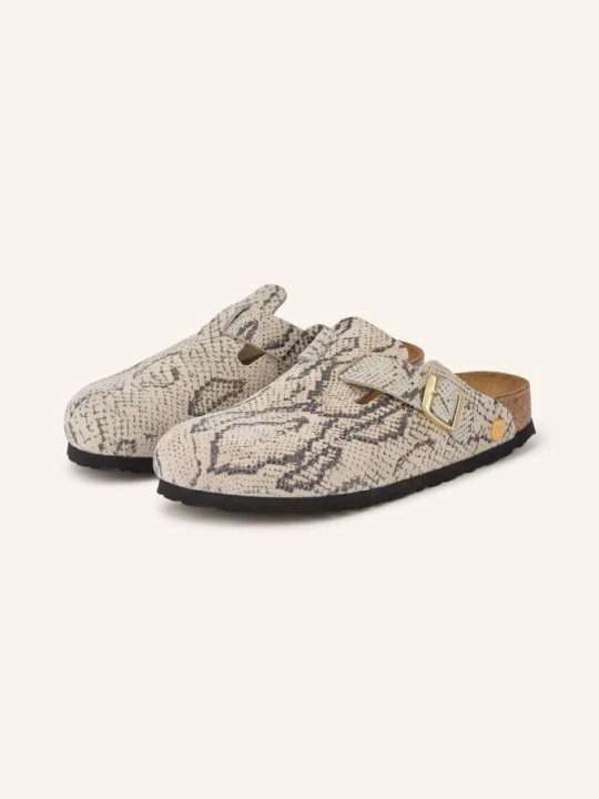 Zdjęcie produktu Birkenstock Klapki Boston Rivet Logo grau szary