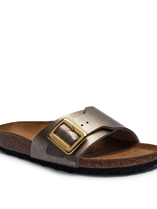 Zdjęcie produktu Birkenstock Klapki Catalina CB BF | narrow fit | z dodatkiem skóry złoty
