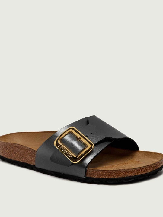 Zdjęcie produktu Birkenstock Klapki Catalina Luxe Buckle | zamsz | narrow fit grafitowy