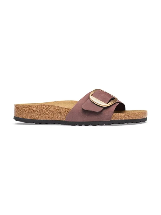 Zdjęcie produktu Birkenstock klapki damskie nubukowe Madrid Big Buckle Nubuck Leather różowy
