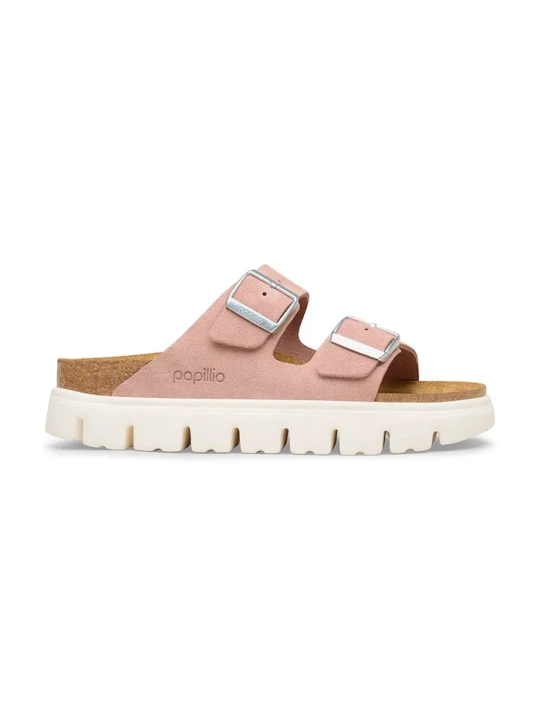 Zdjęcie produktu Birkenstock klapki damskie zamszowe Arizona Chunky Birkenstock x Papillio różowy
