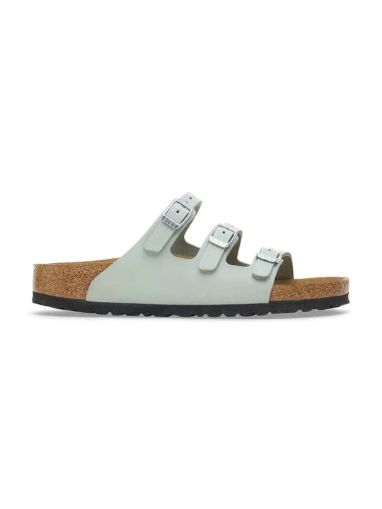 Zdjęcie produktu Birkenstock klapki damskie nubukowe Florida zielony