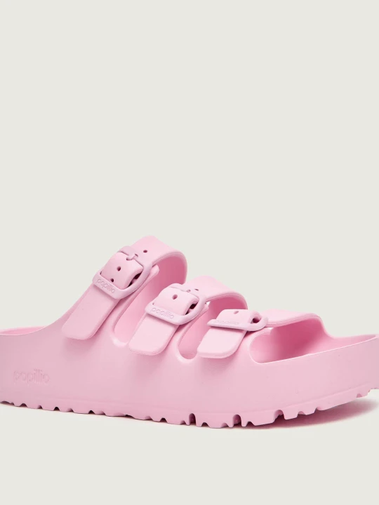 Zdjęcie produktu Birkenstock Klapki Florida III Flex Platform EVA | Birkenstock x Papillio | narrow fit pudrowy róż
