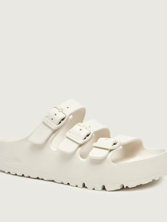 Zdjęcie produktu Birkenstock Klapki Florida III Flex Platform EVA | Birkenstock x Papillio | | narrow fit kremowy