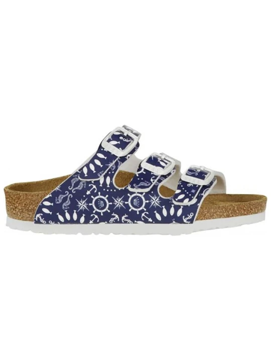 Zdjęcie produktu Birkenstock Klapki "Florida" w kolorze granatowym rozmiar: 29