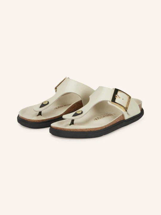 Zdjęcie produktu Birkenstock Klapki Gizeh weiss KREMOWY