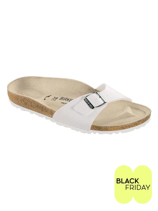Zdjęcie produktu Birkenstock Klapki "Madrid" w kolorze białym rozmiar: 43