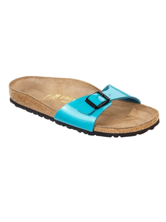 Zdjęcie produktu Birkenstock Klapki "Madrid" w kolorze niebieskim rozmiar: 38