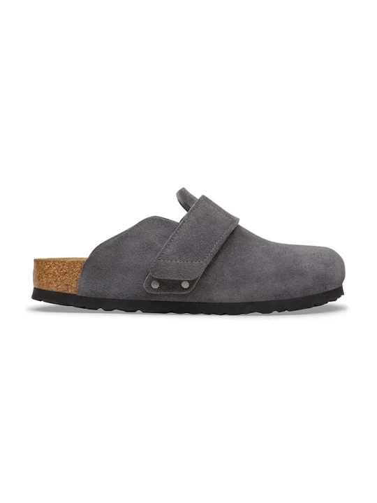 Zdjęcie produktu Birkenstock klapki mules męskie zamszowe Loma szary