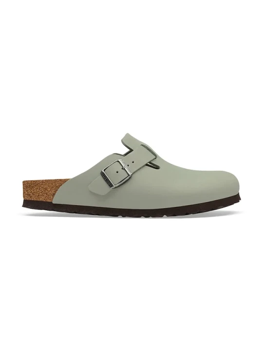 Zdjęcie produktu Birkenstock klapki mules skórzane Boston Oiled Leather turkusowy