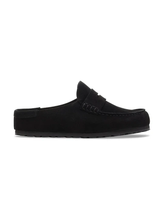 Zdjęcie produktu Birkenstock klapki mules zamszowe Naples Wrapped Suede Leather czarny