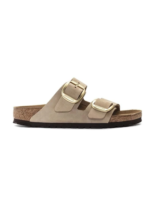 Zdjęcie produktu Birkenstock klapki nubukowe Arizona Big Buckle beżowy