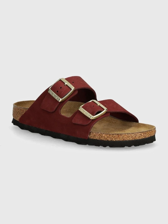 Zdjęcie produktu Birkenstock klapki nubukowe Arizona SFB bordowy