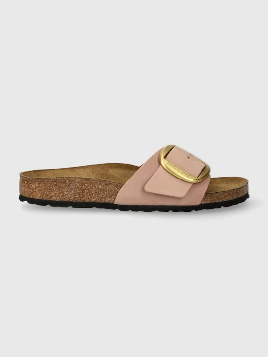 Zdjęcie produktu Birkenstock klapki nubukowe Madrid Big Buckle różowy