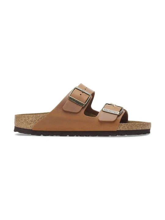 Zdjęcie produktu Birkenstock klapki skórzane Arizona brązowy