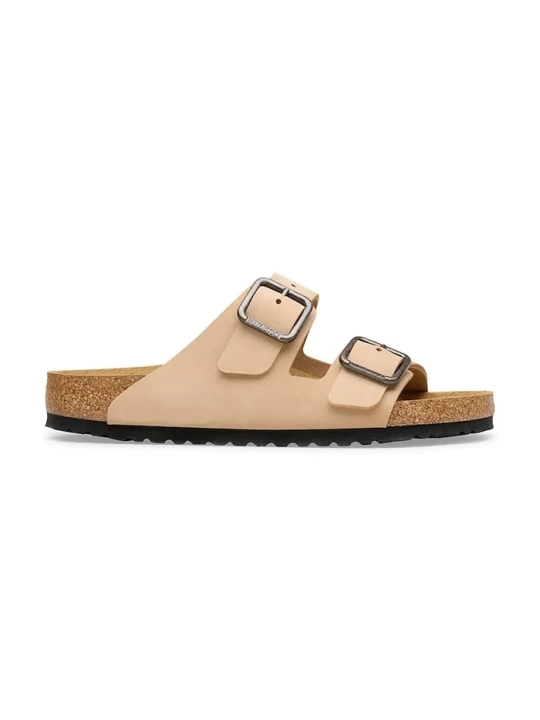 Zdjęcie produktu Birkenstock klapki damskie skórzane Arizona beżowy