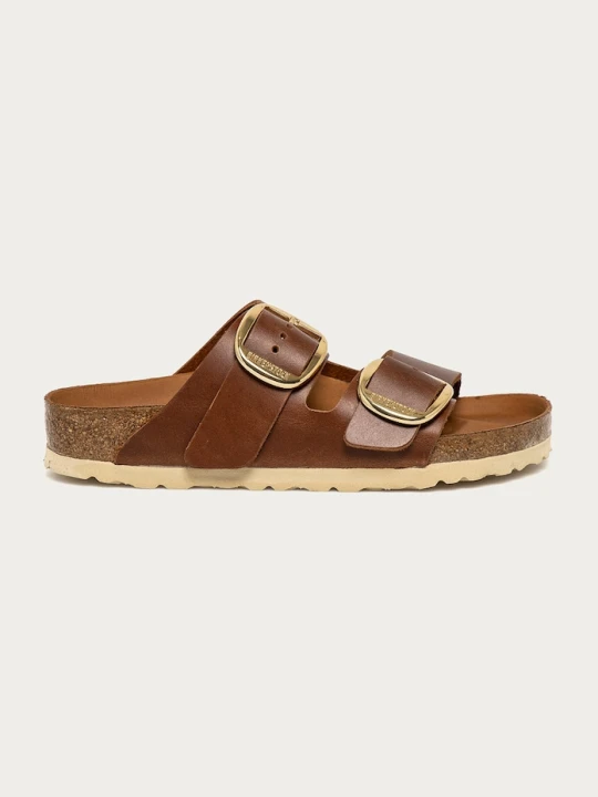 Zdjęcie produktu Birkenstock klapki skórzane Arizona Big Buckle brązowy
