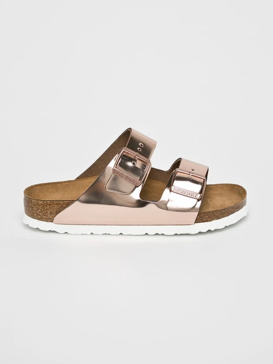 Zdjęcie produktu Birkenstock klapki damskie skórzane różowy