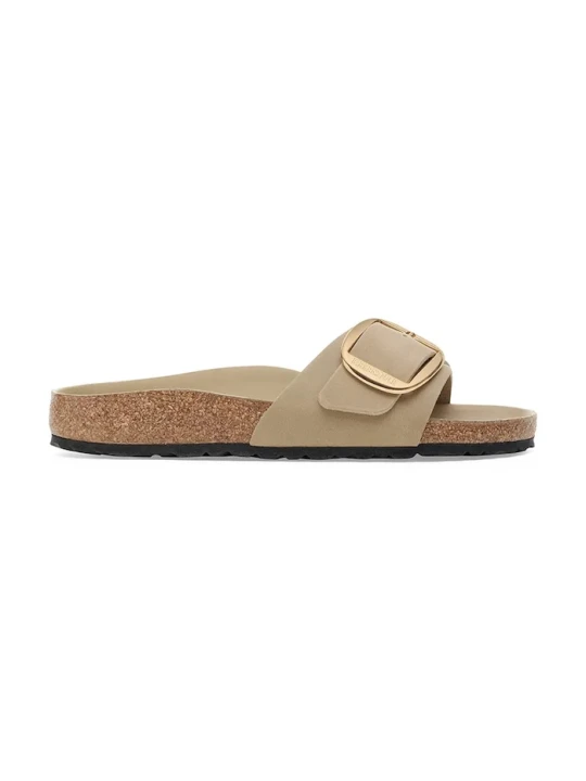 Zdjęcie produktu Birkenstock klapki skórzane Madrid Big Buckle beżowy