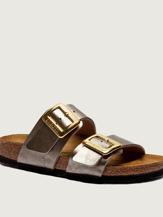 Zdjęcie produktu Birkenstock Klapki Sydney CB | narrow fit | z dodatkiem skóry złoty