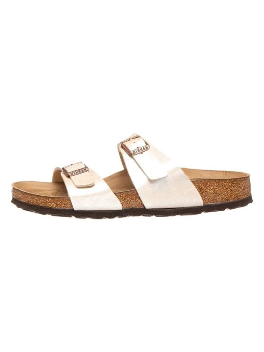 Zdjęcie produktu Birkenstock Klapki "Sydney" w kolorze kremowym rozmiar: 35
