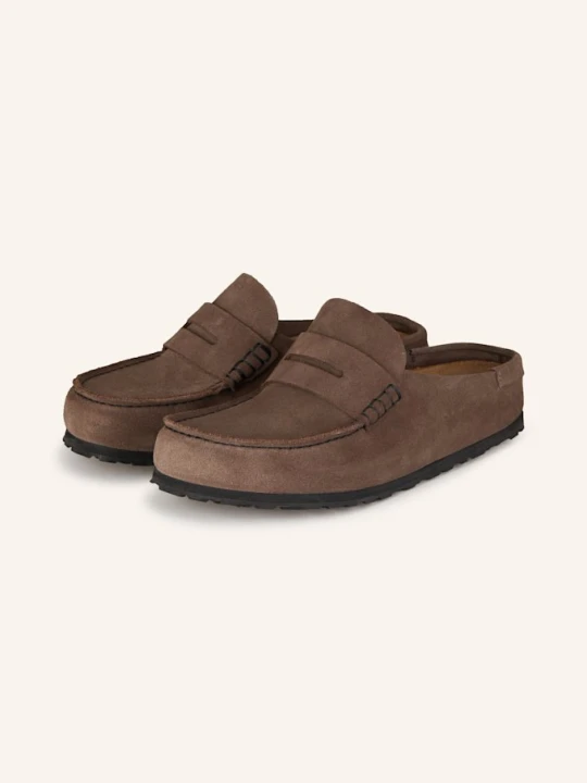 Zdjęcie produktu Birkenstock Klapki Typu Mules Naples Wrapped braun CZIEMNOSZARY