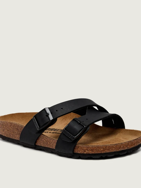Zdjęcie produktu Birkenstock Klapki Yao Balance | z dodatkiem skóry | narrow fit czarny