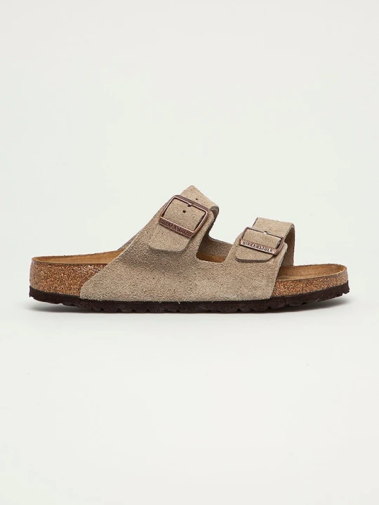 Zdjęcie produktu Birkenstock klapki zamszowe Arizona szary