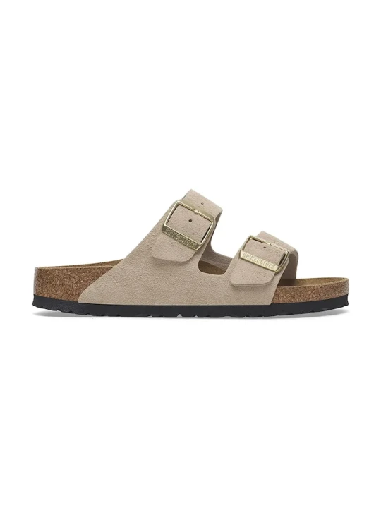 Zdjęcie produktu Birkenstock klapki zamszowe Arizona beżowy