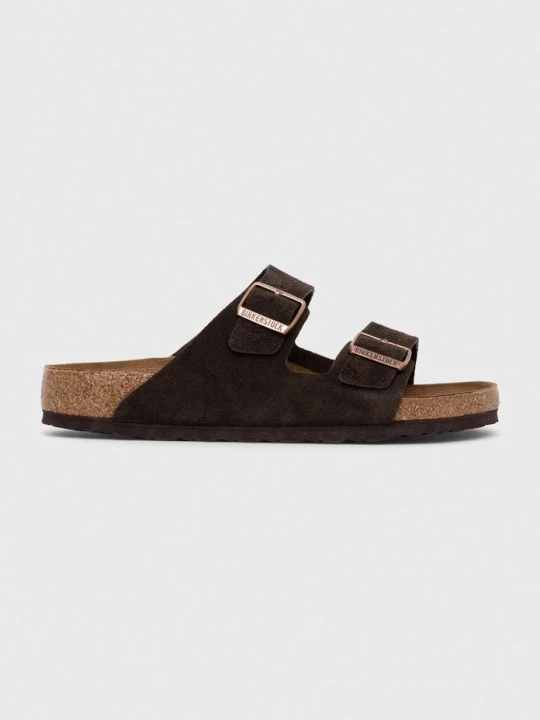 Zdjęcie produktu Birkenstock klapki zamszowe Arizona brązowy