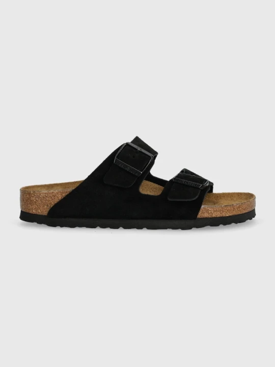 Zdjęcie produktu Birkenstock klapki zamszowe Arizona czarny
