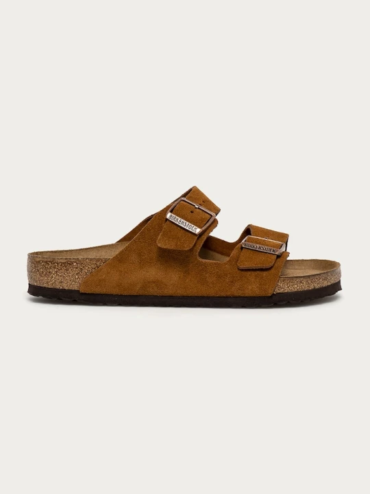 Zdjęcie produktu Birkenstock klapki zamszowe Arizona brązowy
