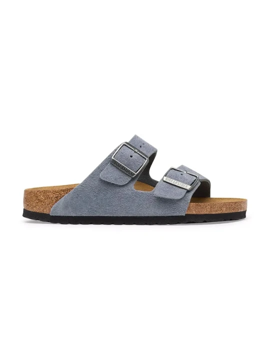 Zdjęcie produktu Birkenstock klapki zamszowe Arizona Suede Leather niebieski