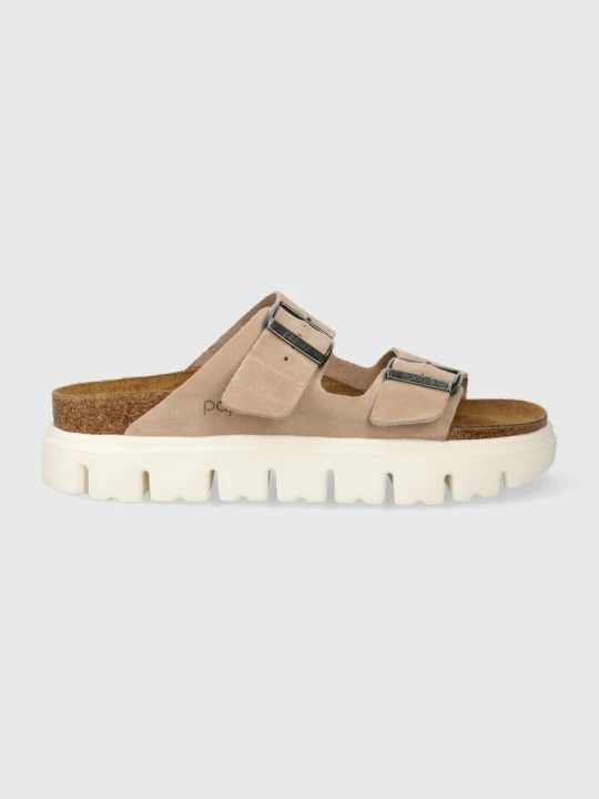 Zdjęcie produktu Birkenstock klapki zamszowe BIRKENSTOCK X PAPILLIO Arizona Chunky beżowy