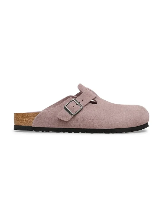 Zdjęcie produktu Birkenstock klapki zamszowe Boston fioletowy