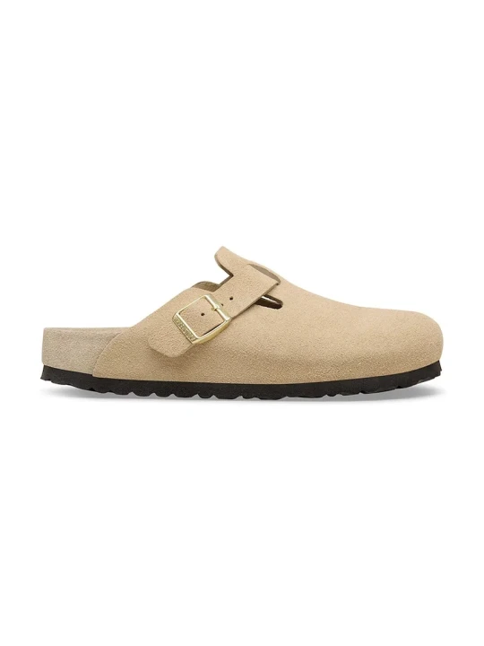 Zdjęcie produktu Birkenstock Boston EXQ LEVE klapki mules męskie zamszowe