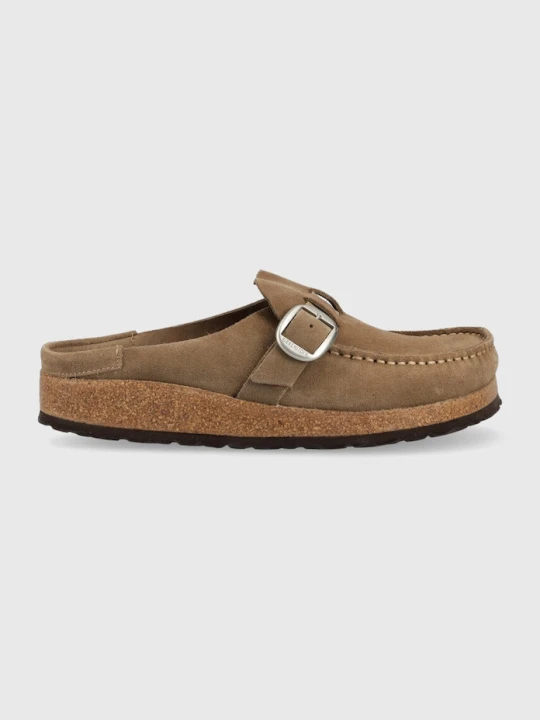 Zdjęcie produktu Birkenstock klapki zamszowe Buckley beżowy