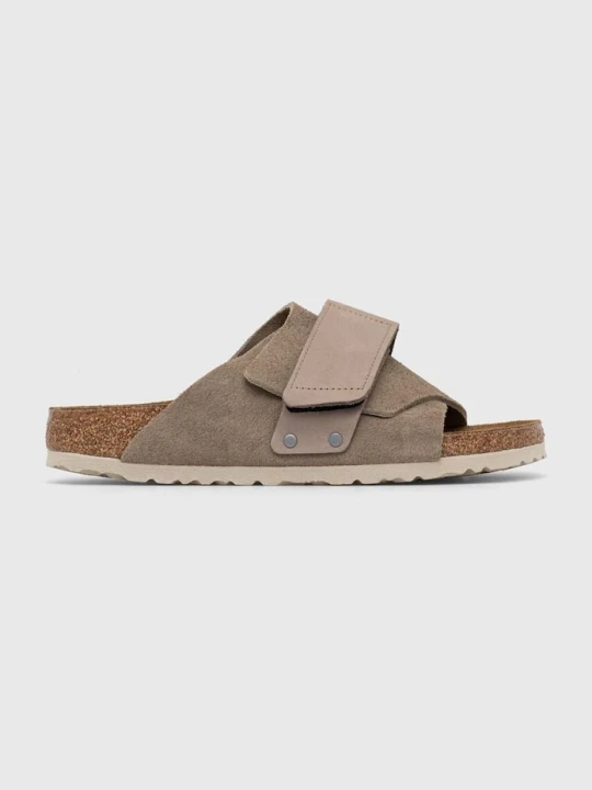 Zdjęcie produktu Birkenstock klapki zamszowe Kyoto szary