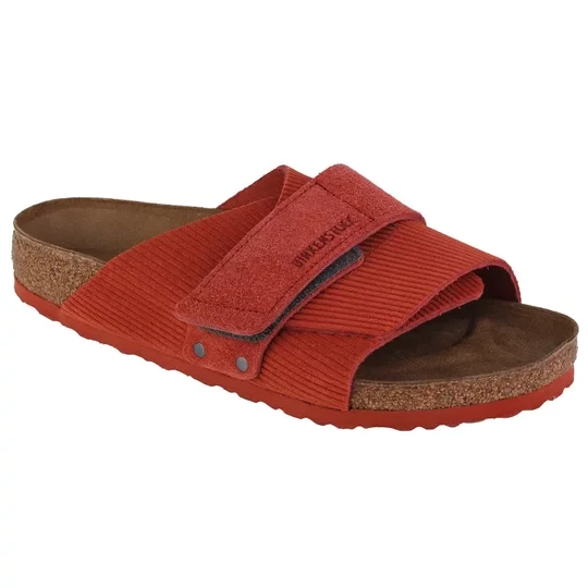 Zdjęcie produktu Birkenstock Kyoto 1025653, Unisex, Bordowe, klapki, skóra zamszowa, rozmiar: 43
